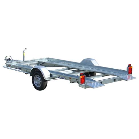 Reboque porta-carros Lider 39750 – 1 eixo, PB 1300 kg, 361×185 cm, basculante