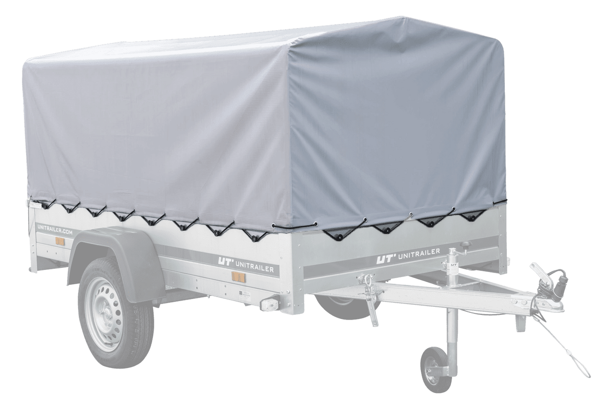 Reboque alto com extensões de painel lateral e lona alta - 2,30 x 1,25 m - Garden Trailer 230 KIPP