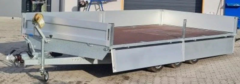 Plataforma lateral rebatível Boss 600 x 200 cm 3500 KG + rampas + apoios