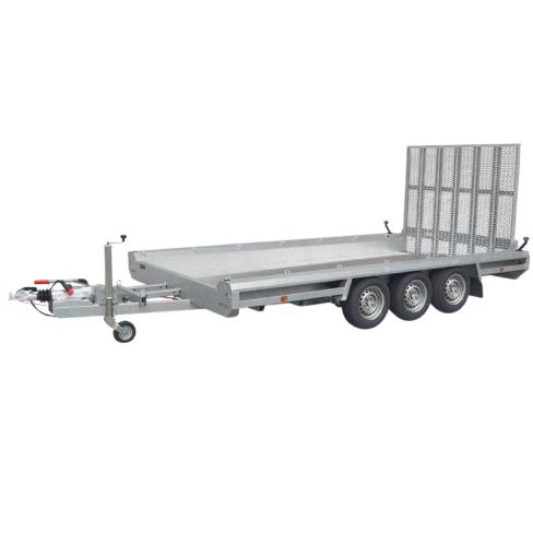 Reboque porta-máquinas Hulco Terrax-3 3500 kg – 3 eixos, 469×195 cm, rampa 150 cm
