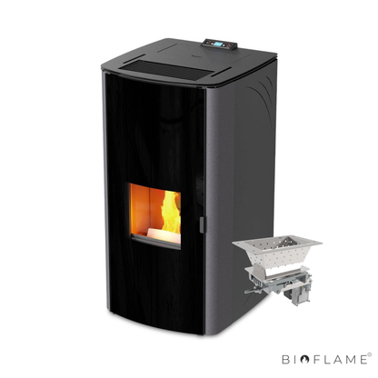 SALAMANDRA A PELLETS PARA AQUECIMENTO CENTRAL - ARTEL IDRO DOUBLE DOOR