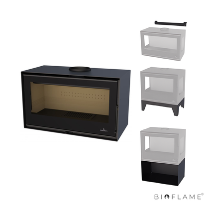 Salamandra a Lenha com Ventilação Bronpi Bimba 70