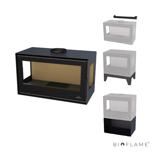 Salamandra a Lenha com Ventilação Bronpi Bimba 90 3C