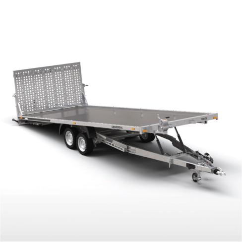 Reboque de plataforma tipo GT universal 2 eixos Martz