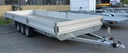 Plataforma lateral rebatível Boss 600 x 200 cm 3500 KG + rampas + apoios