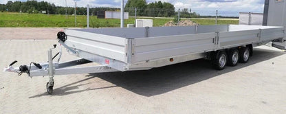 Plataforma lateral rebatível Boss 600 x 200 cm 3500 KG + rampas + apoios