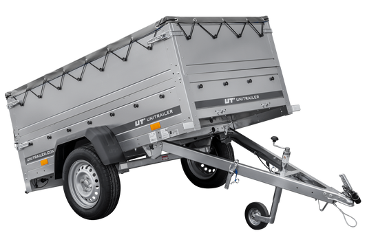 Reboque novo 200x106 com lona plana, extensões de taipais e roda jockey - Garden Trailer 200 KIPP
