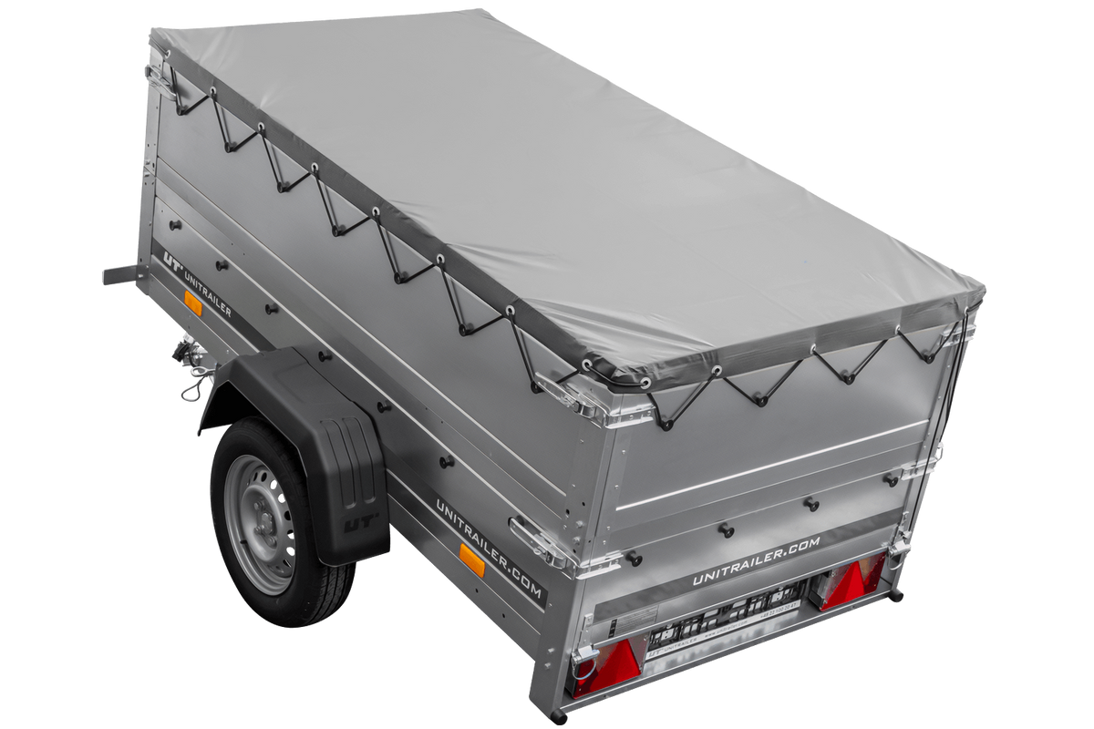 Reboque novo 200x106 com lona plana, extensões de taipais e roda jockey - Garden Trailer 200 KIPP