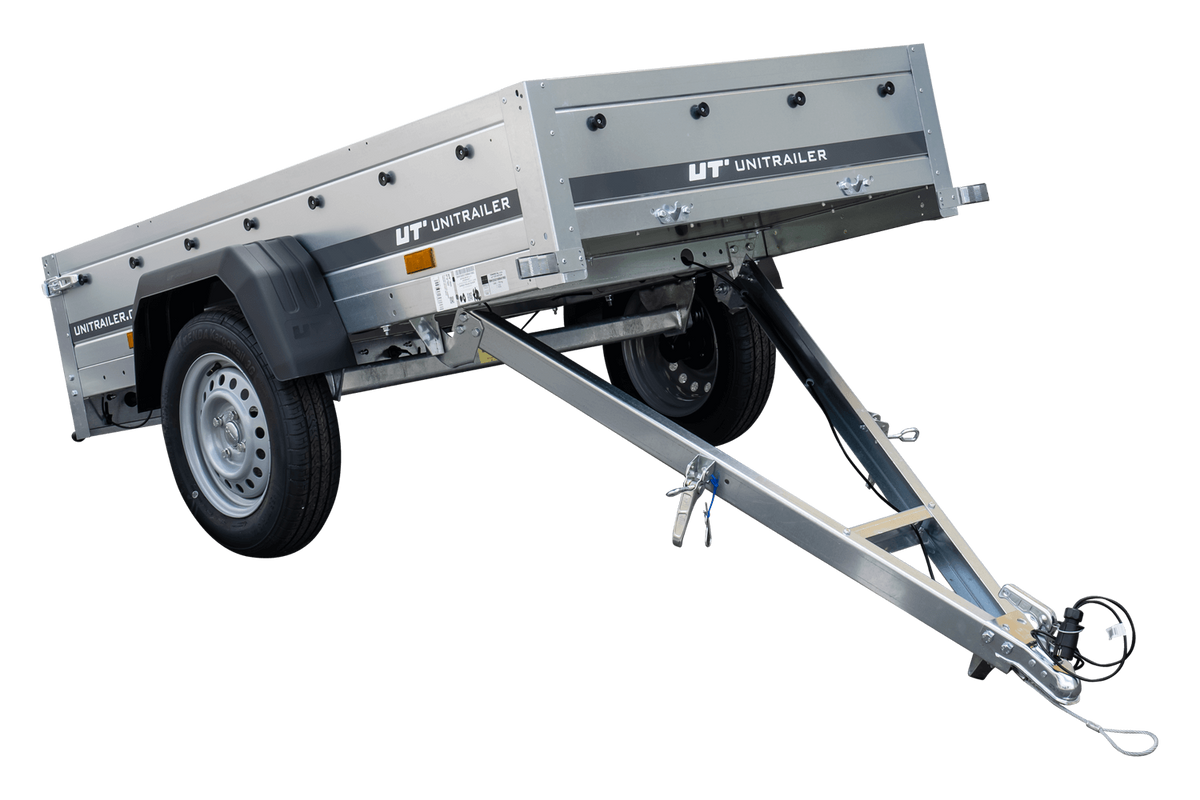 Reboque novo 200x106 com lona plana, extensões de taipais e roda jockey - Garden Trailer 200 KIPP
