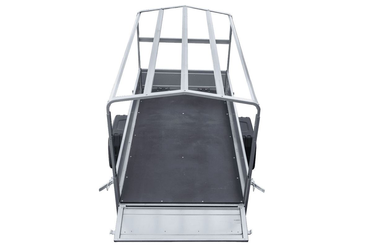 Reboque automóvel Garden Trailer 200 KIPP 200 x 106 cm com lona alta, arco e roda jockey PTAC 500 kg