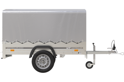 Reboque 750 kg 200 x 125 com lona alta e arco Garden Trailer 201 KIPP