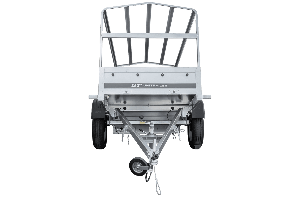 Reboque automóvel Garden Trailer 200 KIPP 200 x 106 cm com lona alta, arco e roda jockey PTAC 500 kg