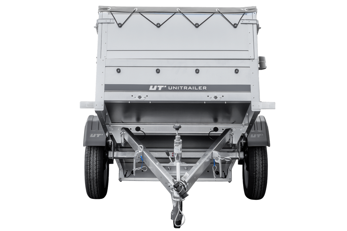 Reboque novo 200x106 com lona plana, extensões de taipais e roda jockey - Garden Trailer 200 KIPP