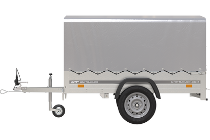 Reboque 750 kg 200 x 125 com lona alta e arco Garden Trailer 201 KIPP