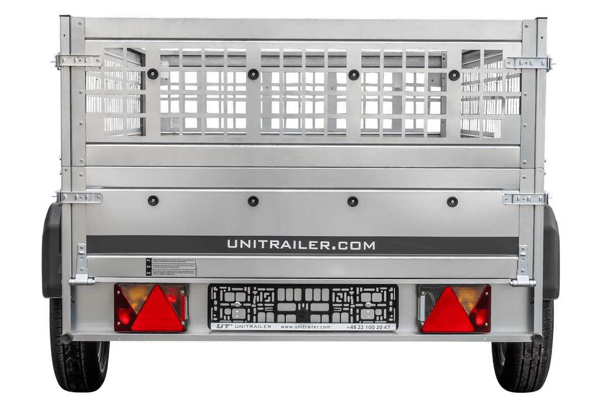 Unitrailer GARDEN TRAILER 230 KIPP (NOVO) reboque automóvel com roda de apoio e taipais de rede