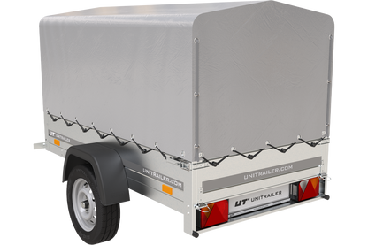 Reboque 750 kg 200 x 125 com lona alta e arco Garden Trailer 201 KIPP