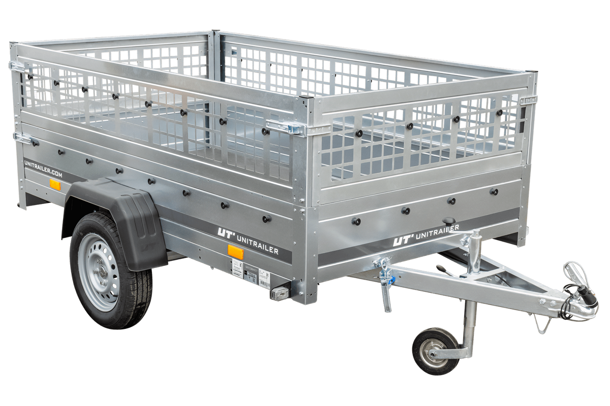 Unitrailer GARDEN TRAILER 230 KIPP (NOVO) reboque automóvel com roda de apoio e taipais de rede
