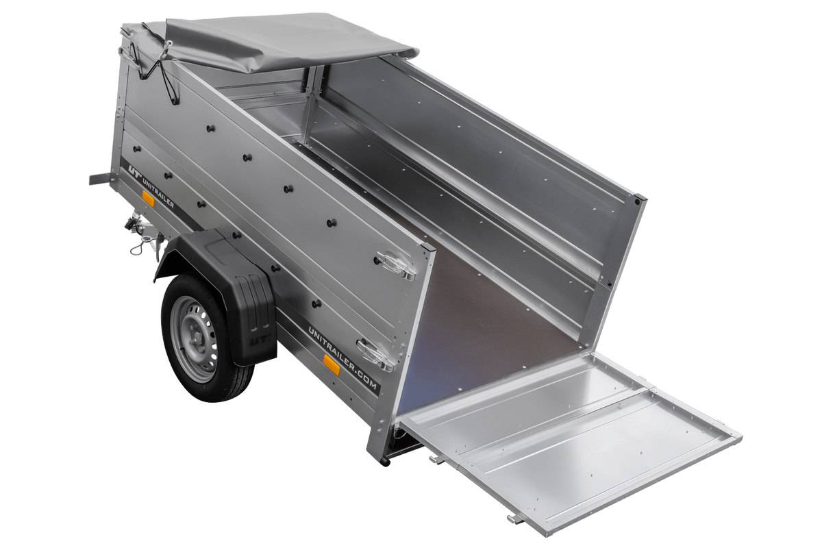Reboque novo 200x106 com lona plana, extensões de taipais e roda jockey - Garden Trailer 200 KIPP