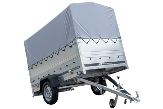 Reboque alto com extensões de painel lateral e lona alta - 2,30 x 1,25 m - Garden Trailer 230 KIPP