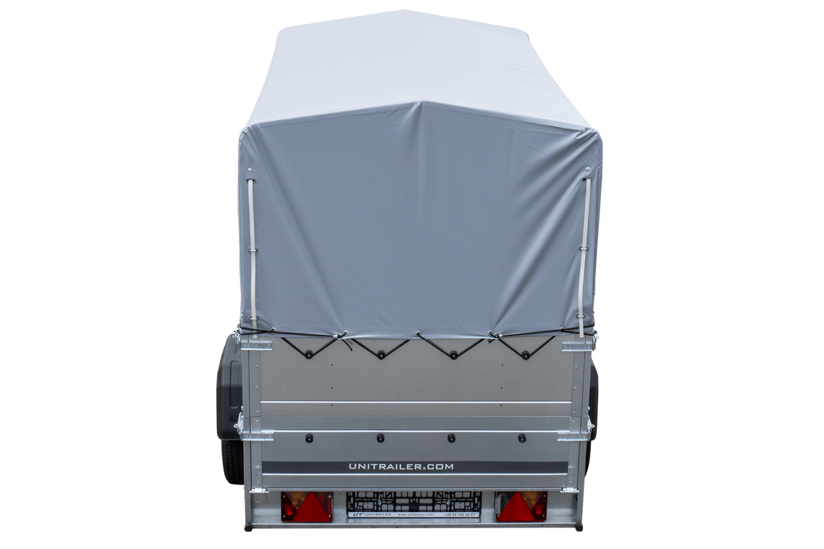Reboque alto com extensões de painel lateral e lona alta - 2,30 x 1,25 m - Garden Trailer 230 KIPP