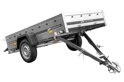 Reboque rodoviário com lona alta, arco H-800 e roda de apoio 230x125 Garden Trailer 230 KIPP