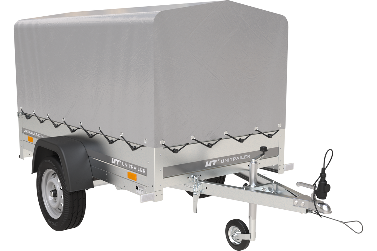 Reboque 750 kg 200 x 125 com lona alta e arco Garden Trailer 201 KIPP