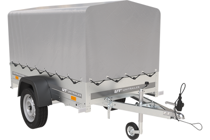 Reboque 750 kg 200 x 125 com lona alta e arco Garden Trailer 201 KIPP