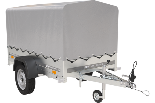 Reboque 750 kg 200 x 125 com lona alta e arco Garden Trailer 201 KIPP