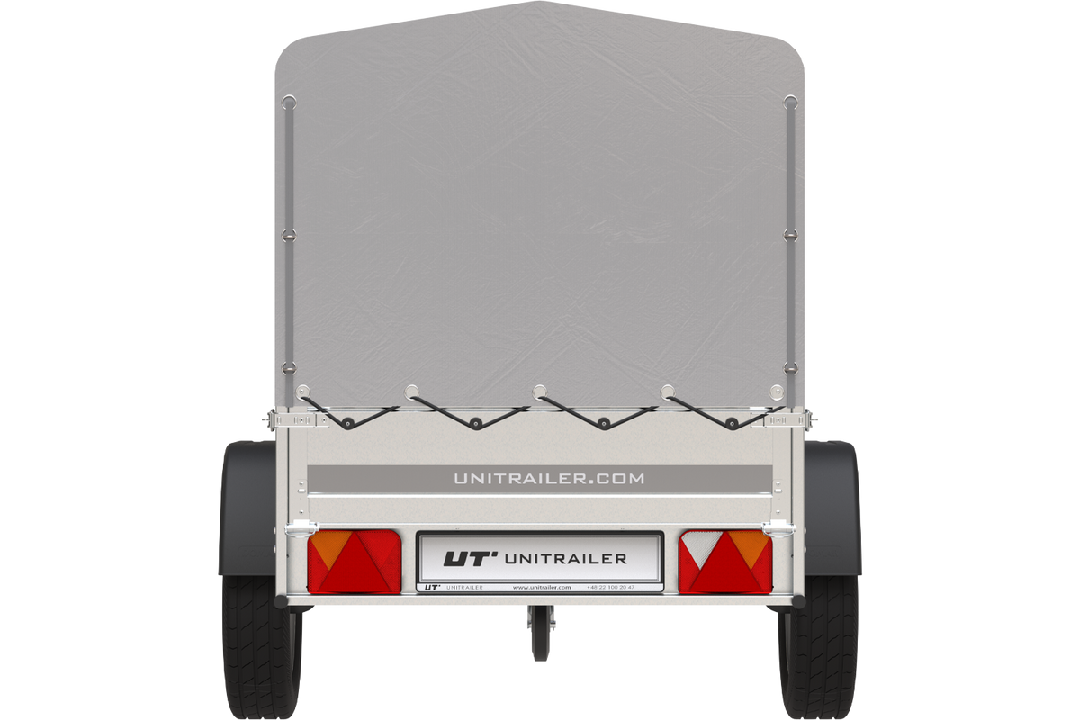 Reboque 750 kg 200 x 125 com lona alta e arco Garden Trailer 201 KIPP