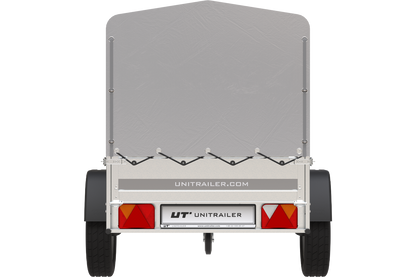 Reboque 750 kg 200 x 125 com lona alta e arco Garden Trailer 201 KIPP