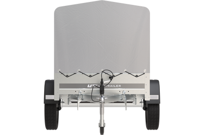 Reboque 750 kg 200 x 125 com lona alta e arco Garden Trailer 201 KIPP