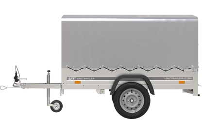 Reboque 750 kg 200 x 125 com lona alta e arco Garden Trailer 201 KIPP